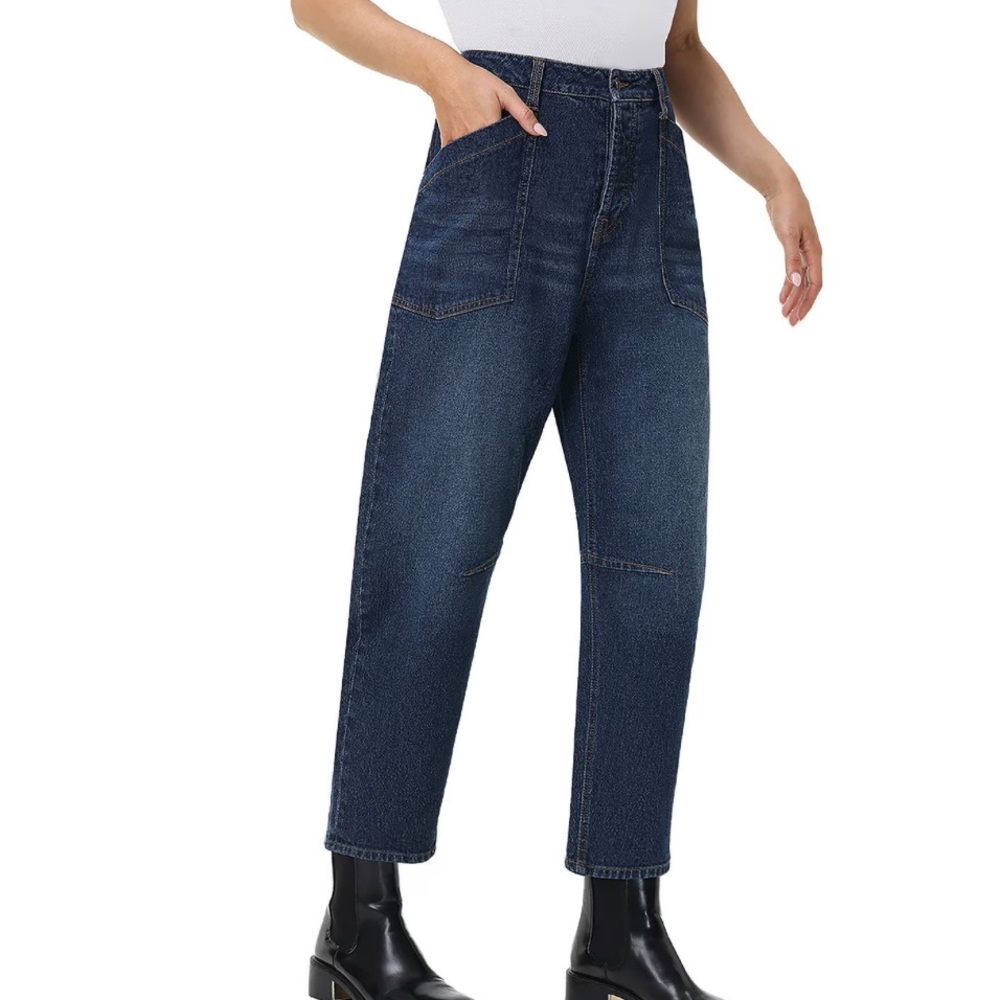 Frye Dark Blue Straight Leg Women's Jeans - Picture 5 of 5